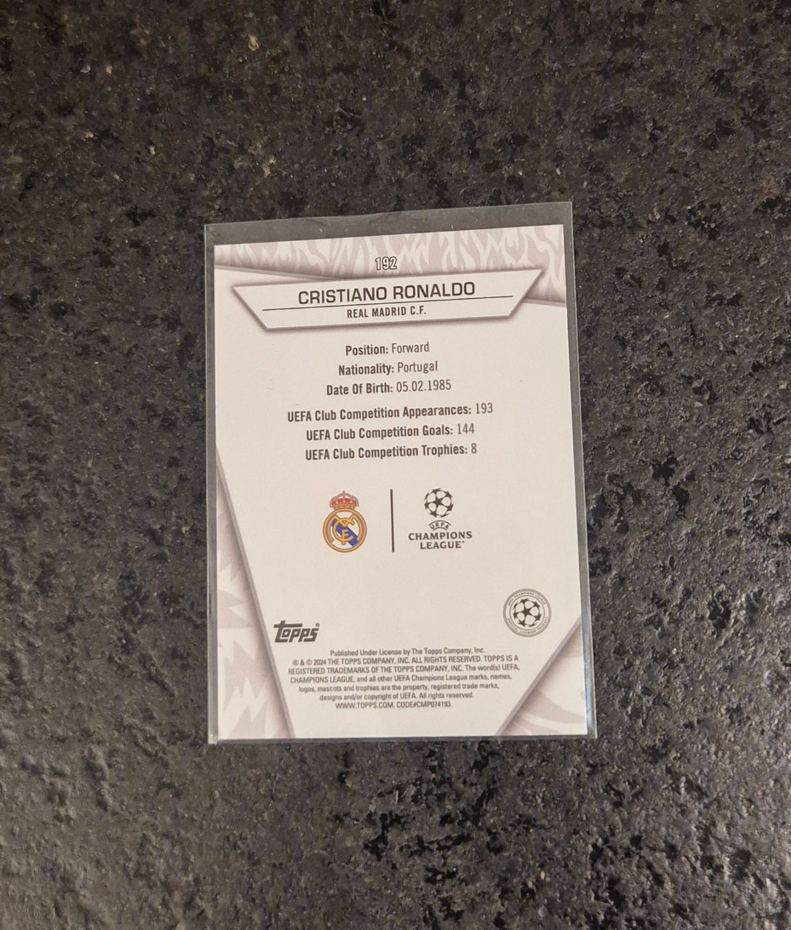 Topps Carte collezionabili: Cristiano Ronaldo - Real Madrid - Topps – Nuovo (secondo la descrizione) da Burg AG venduto da Danoe 1