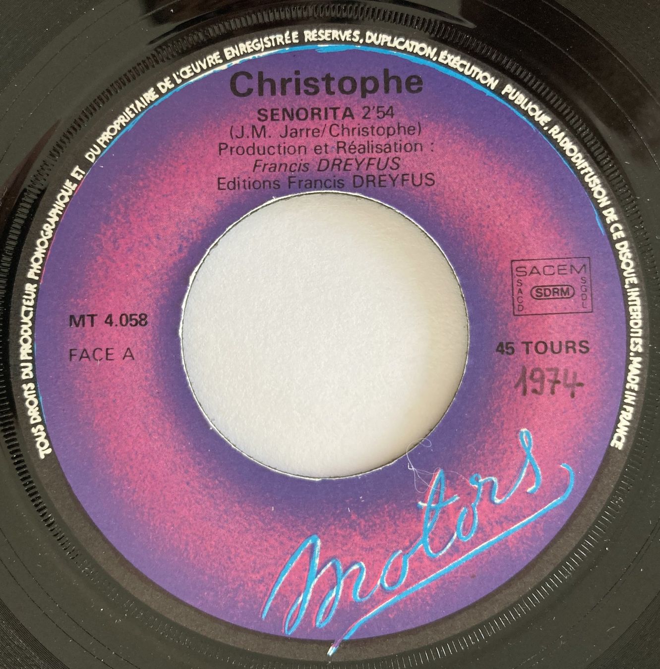 Schallplatten: CHRISTOPHE - SENORITA – Gebraucht aus Bottens von hotter-than-hell 2