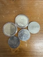 5 Schweizer Franken Gedenkmünzen Set 5 Stück