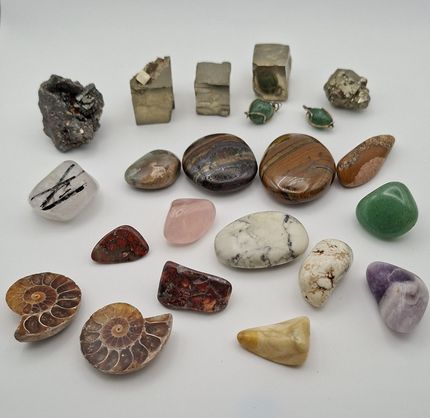 Minerali & Pietre curative: Sammlung von div. Halb-Edelsteinen und Mineralien – Usato da Kriens venduto da Wolly85