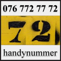 Handynummer, Telefonnummer, VIP Nummer, 076 772 77 72