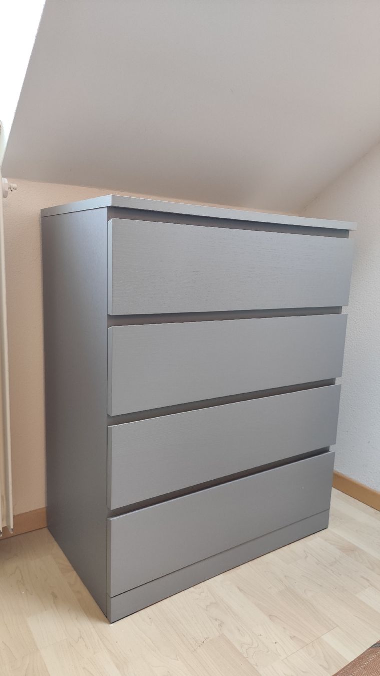 Kommoden: Ikea Kommode "MALM" grau – Gebraucht aus Bern von Meeresalgen