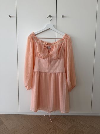 Guess Sommerkleid Peach Gr. XS - Korsett-Stil, schulterfrei