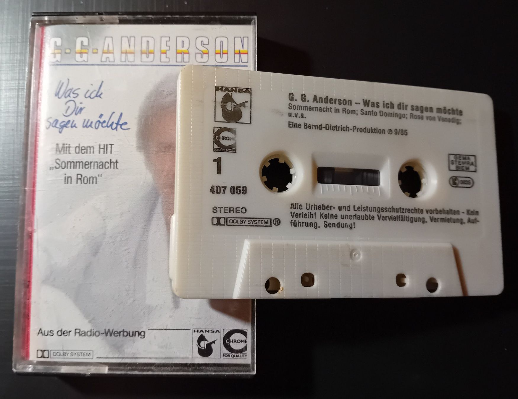 Kompaktkassetten: C.C. Anderson - Was ich Dir sagen möchte (MC) – Gebraucht aus Arch von Roli67 1