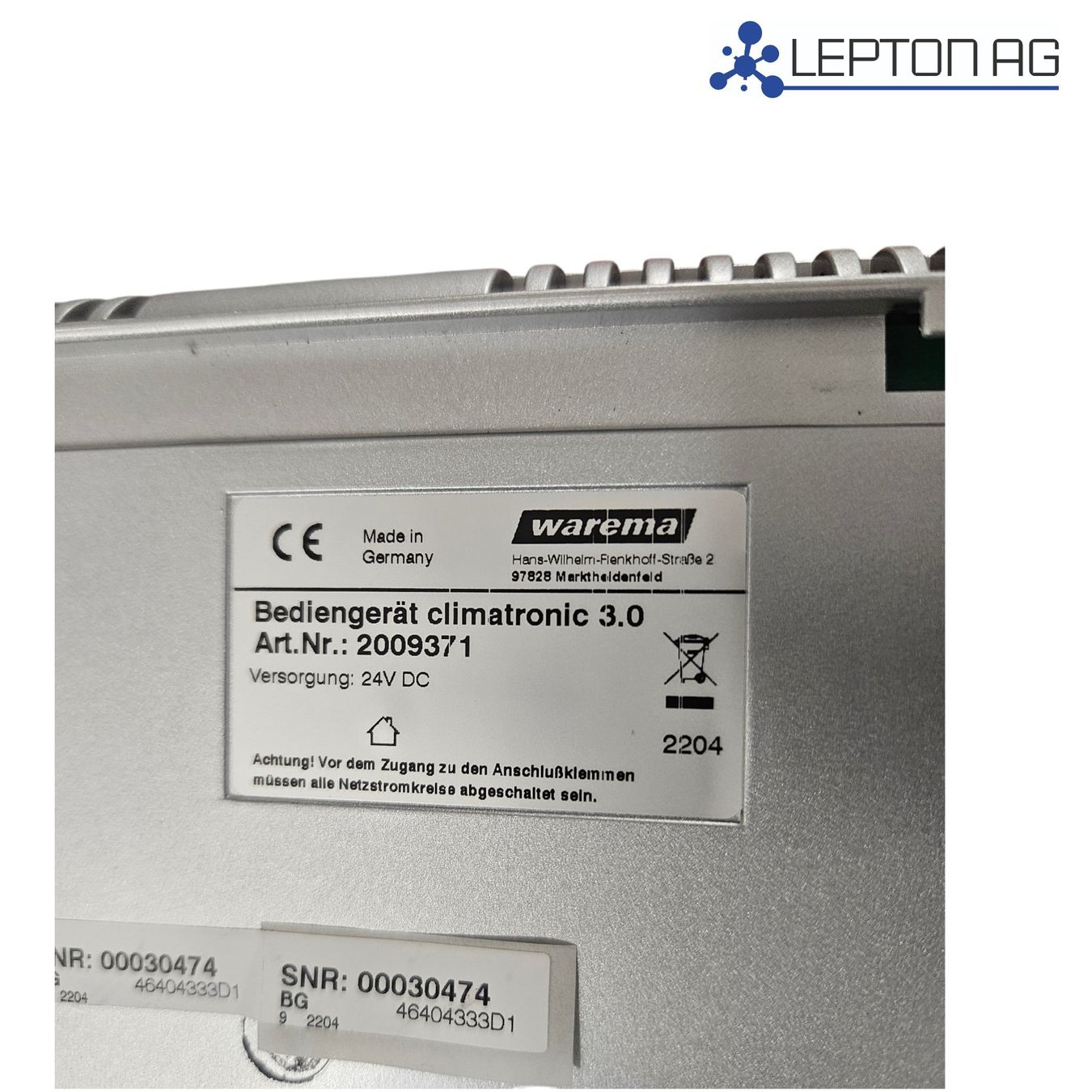 Riscaldamento: Bedienungsgerät Warema climotronic 3.0 gebraucht – Usato da Niederdorf venduto da LeptonAG 3