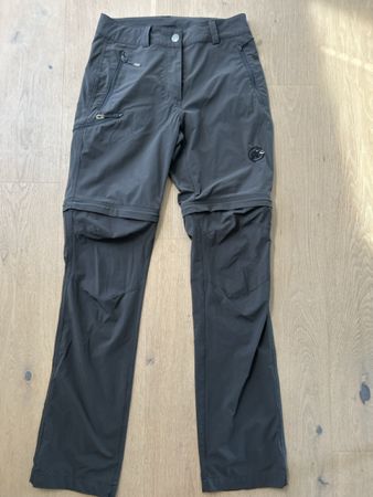 Mammut Wanderhose Damen Gr. 34 Umwandlungshose Grau