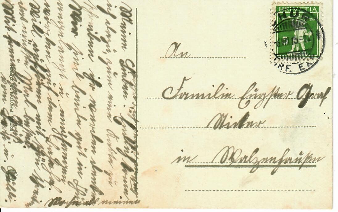 Cartes postales: Chur 1915 – D'occasion à Hochdorf par Ziegel-16 1