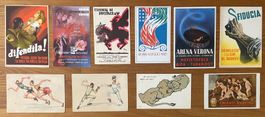 10 PROPAGANDA (GUF usw) + KÜNSTLERKARTEN, INTERESSANT+SELTEN
