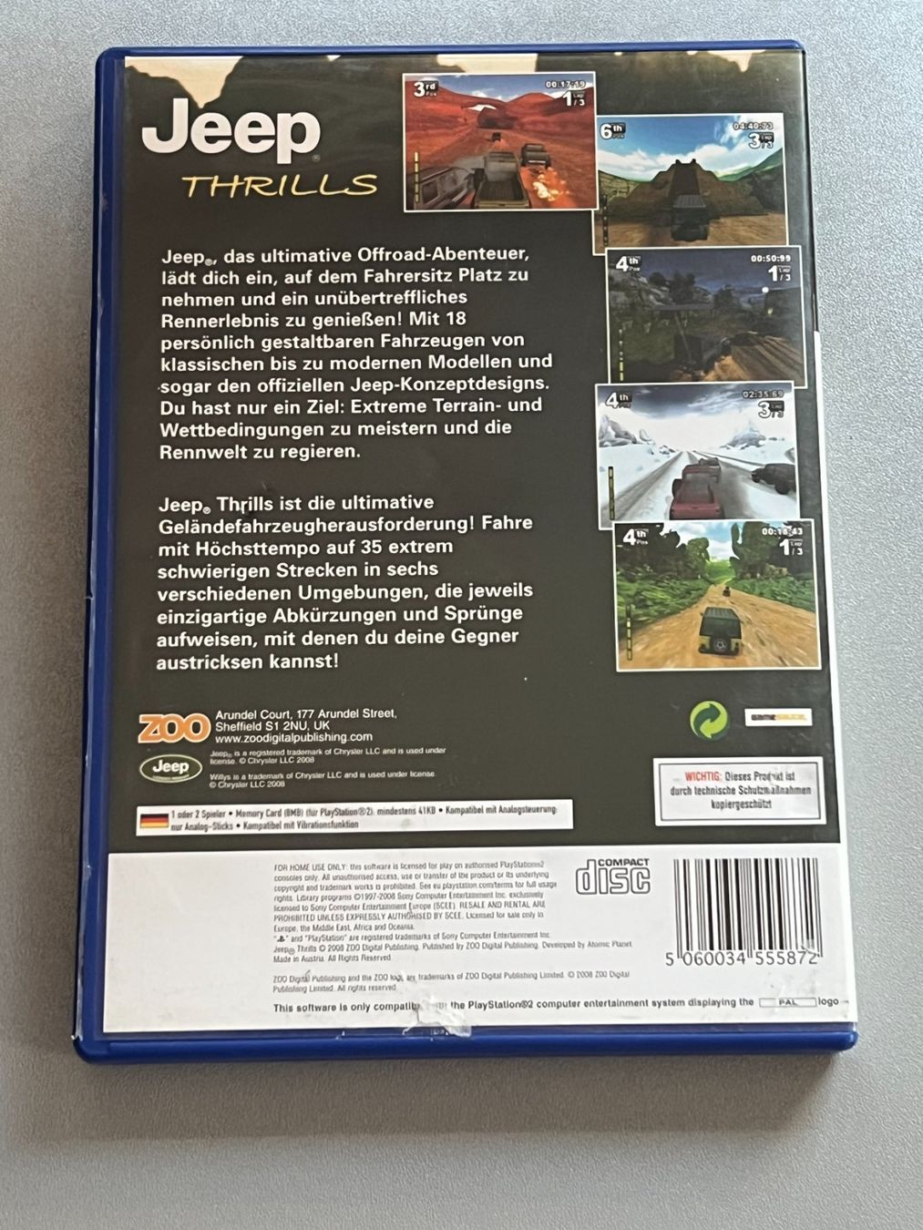 Sony Spiele: Jeep Thrills - PS2 – Gebraucht aus Rivera von poweradem05 1