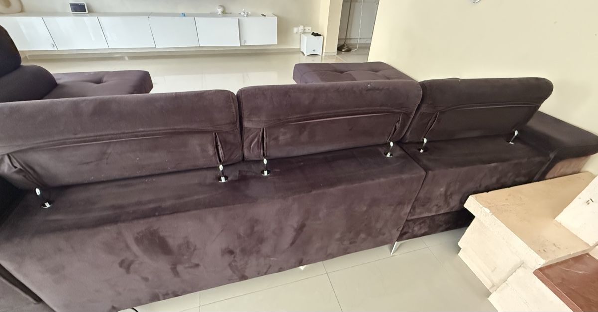 Divani: Grosses Ecksofa mit Bettfunktion- braun, sehr bequem! – Usato da Reinach BL venduto da team8596 4