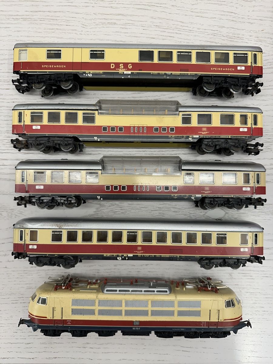 Märklin Modelleisenbahnen: Märklin 3054 DB BR103 TEE Reisezug – Gebraucht aus Lupsingen von New-Haven 2