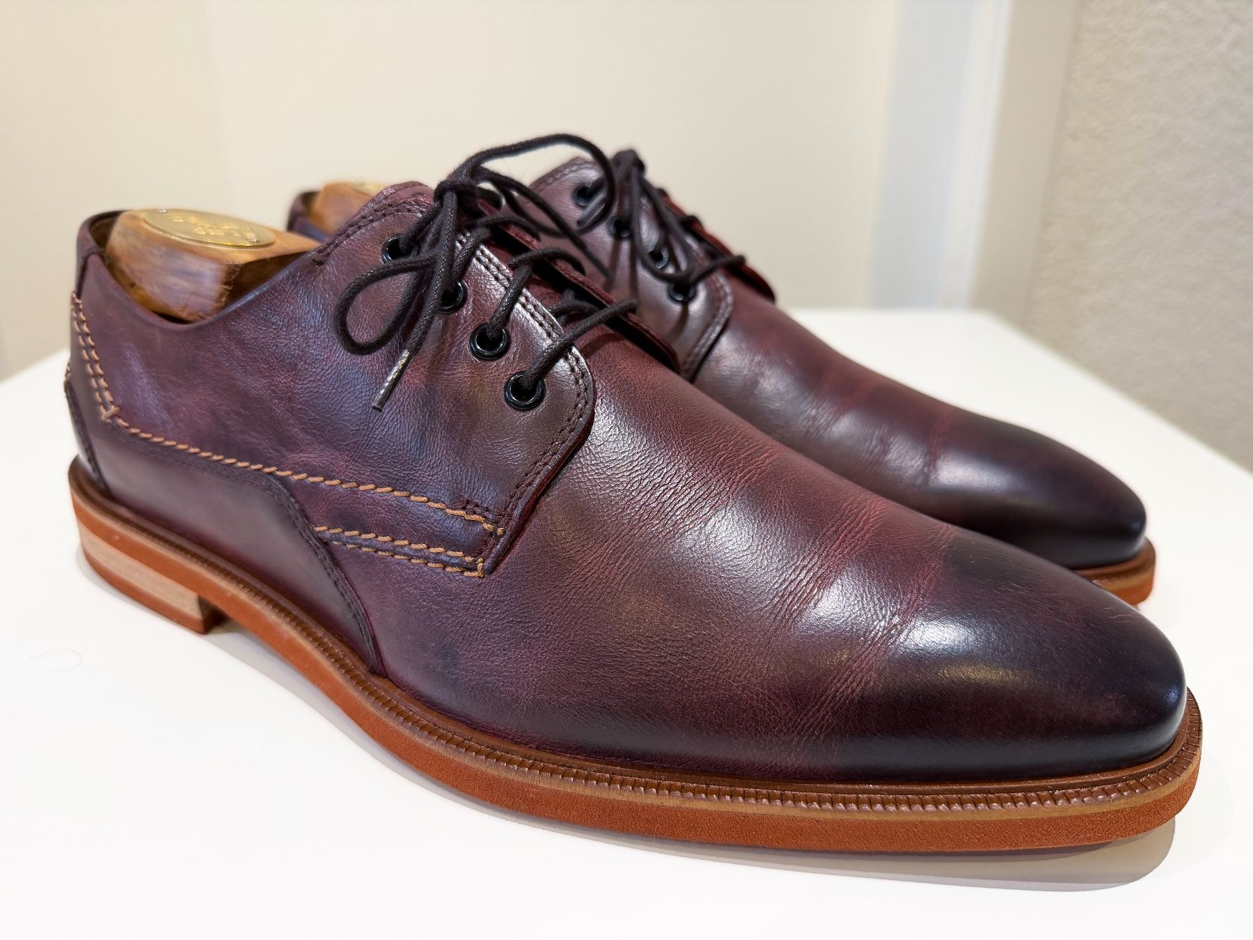 Scarpe da uomo: Starson Derby Schuhe Leder Bordeaux – Grösse 42 – Nuovo (secondo la descrizione) da Dietikon venduto da Angy94 1