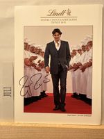 AK Autogrammkarte Roger Federer / Lindt Schokolade