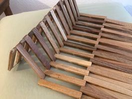 Vintage Untersetzer 60er Jahre klappbar Teak