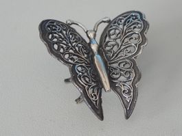 Schöner 800er Silber kleine Schmetterling