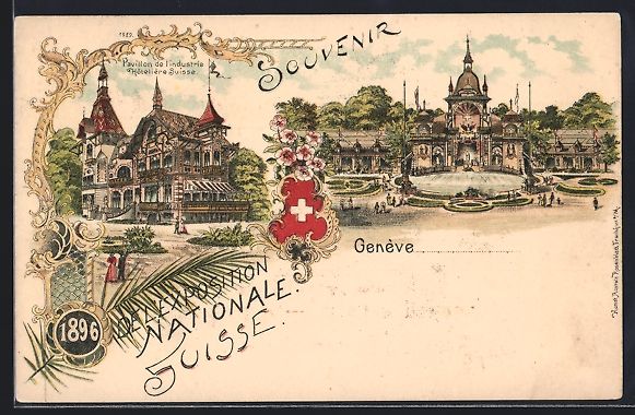 Cartoline postali: Litho Genève, Exposition Nationale Suis – Usato da Berlin venduto da bartko-reher