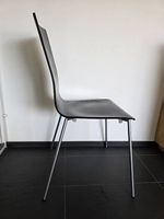 4 Esszimmerstühle schwarz Buchenholz/Chrom