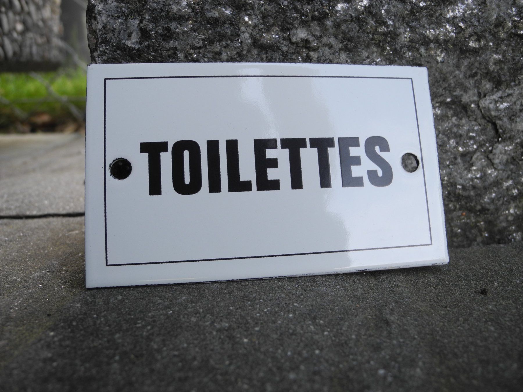Insegne: ÄLTERES TOILETTE EMAILSCHILD – Usato da Reinach AG venduto da Huckleberrysix 2