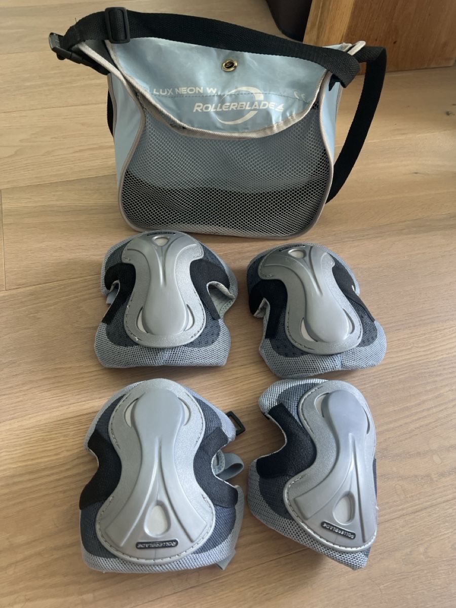 Protezioni & Imbottiture: Schutzset Rollerblade Lux Neon Knie-/Ellbogenschoner  – Nuovo (secondo la descrizione) da Horw venduto da Lela_01