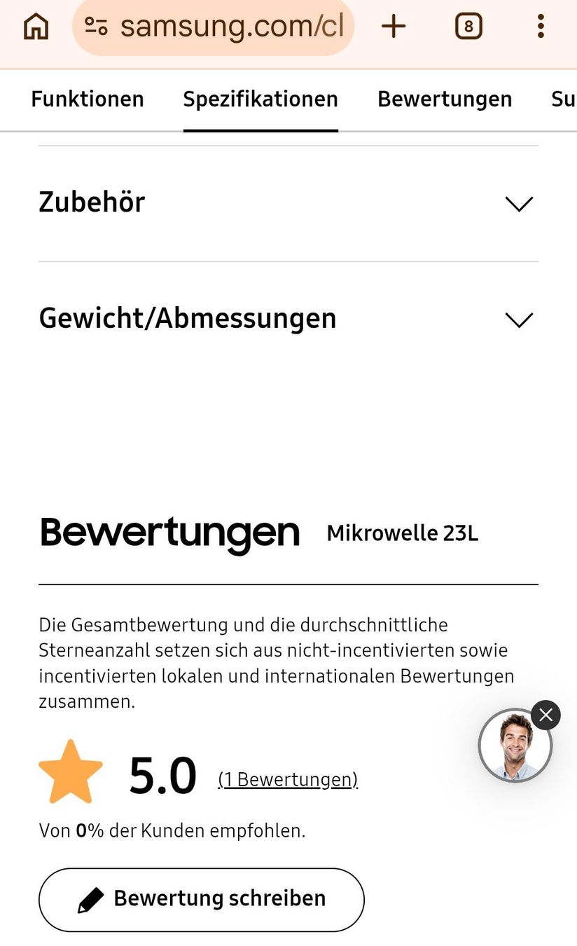Elettrodomestici da cucina: Mikrowelle Samsung 23l – Nuovo e nell'imballaggio originale da Aesch BL venduto da sanborny 4