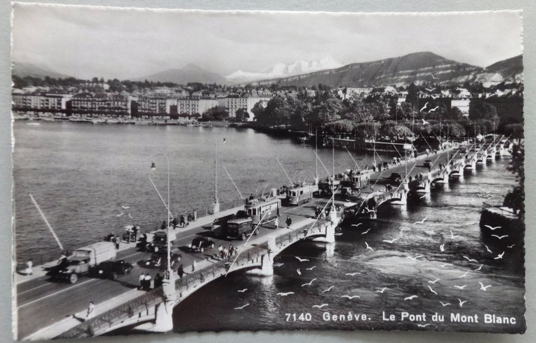Cartoline postali: Genève - Le Pont du Mont-Blanc – Usato da Fétigny venduto da Billy2miny