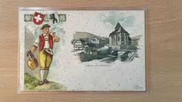 Ansichtskarte Kirche von Appenzell - Prägedruck