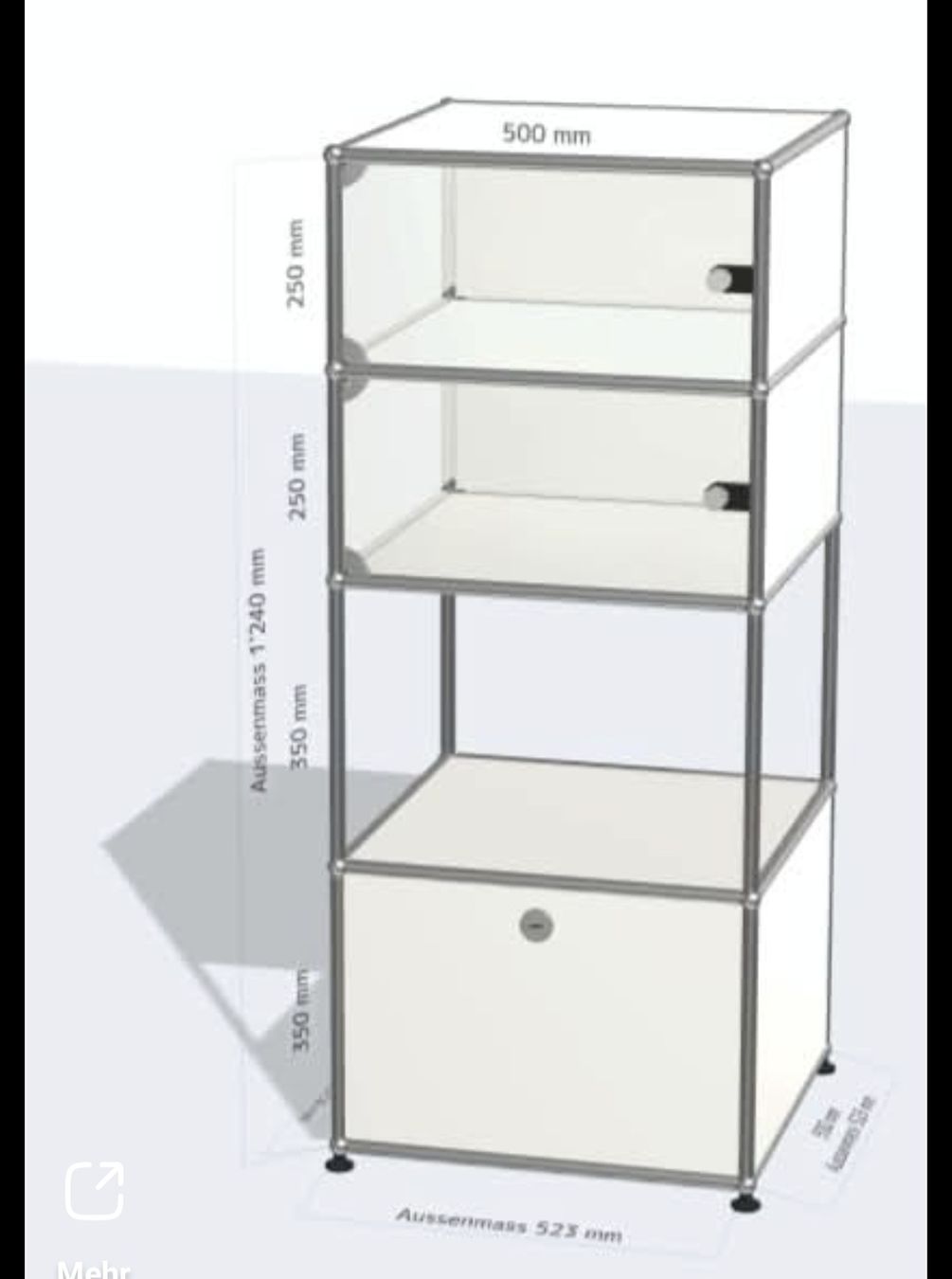 USM Scaffali: USM HALLER Highboard mit Glastüren – Nuovo (secondo la descrizione) da Urtenen-Schönbühl venduto da swan777 1