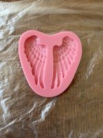 Silikonform Engelsflügel rosa für Cupcake/Torten