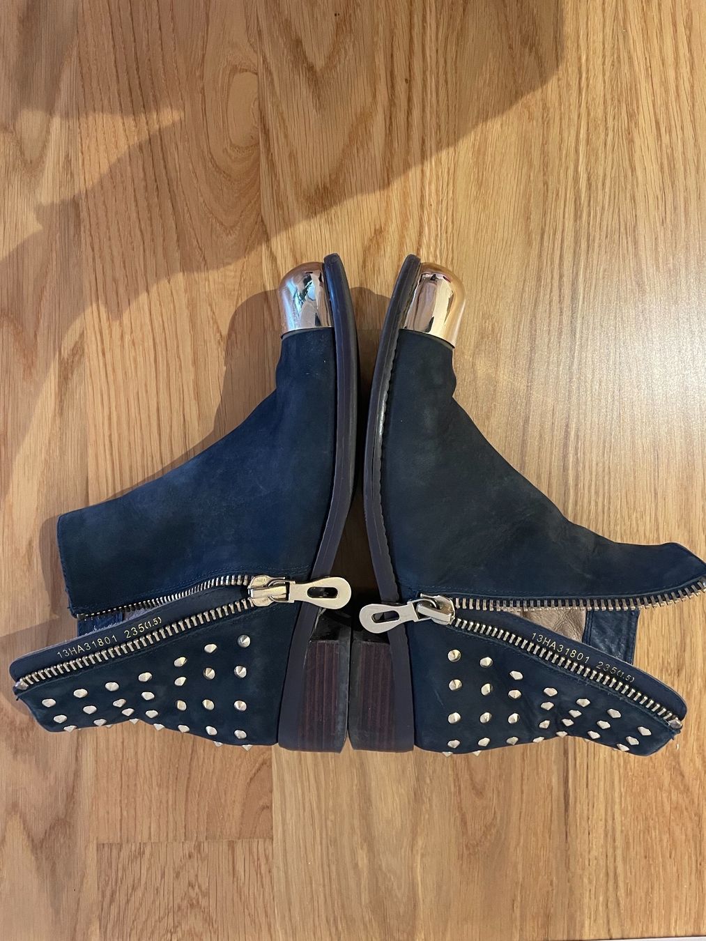 Scarpe da donna: Leder Stiefel 37 dunkelblau – Usato da uster venduto da 2017c 3