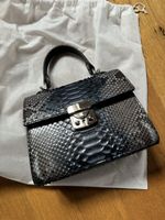 Schicke Pythonleder Handtasche