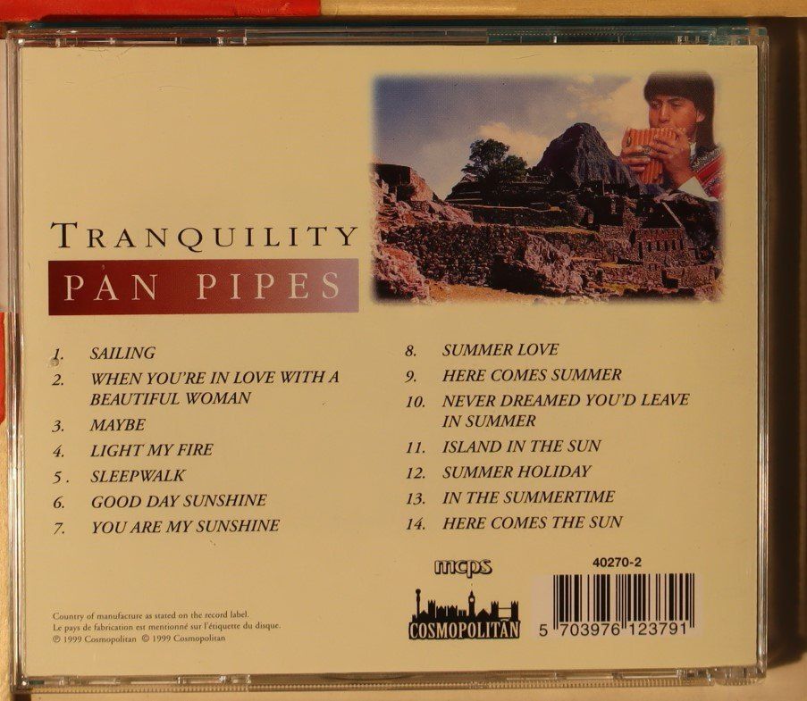 CDs: Various ‎– Tranquility Pan Pipes – D'occasion à Luzern par CONTENTI 2