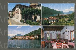 AK color Brusino-Arsizio TI Osteria della Posta,4-Bild ≈1977