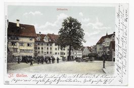 St.Gallen, Gallusplatz belebt