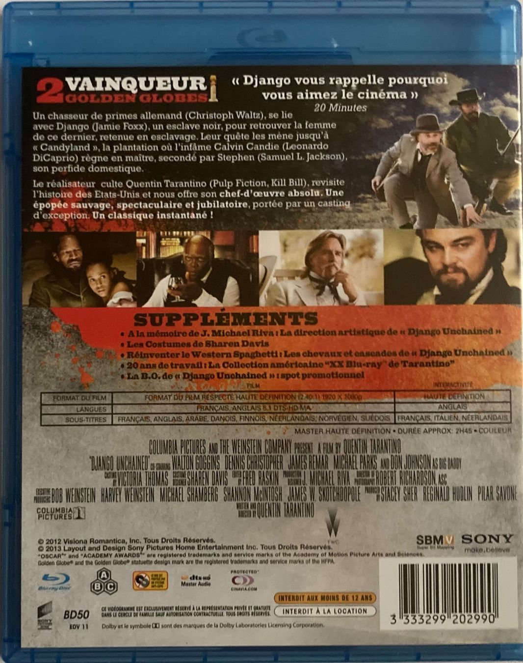 Tutti i DVDs: QUENTIN TARANTINO - DJANGO UNCHAINED – Usato da Poliez-Pittet venduto da Newtown-Records 3
