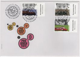 Pro Juventute Serie mit TAB re. (it) auf illustriertem FDC