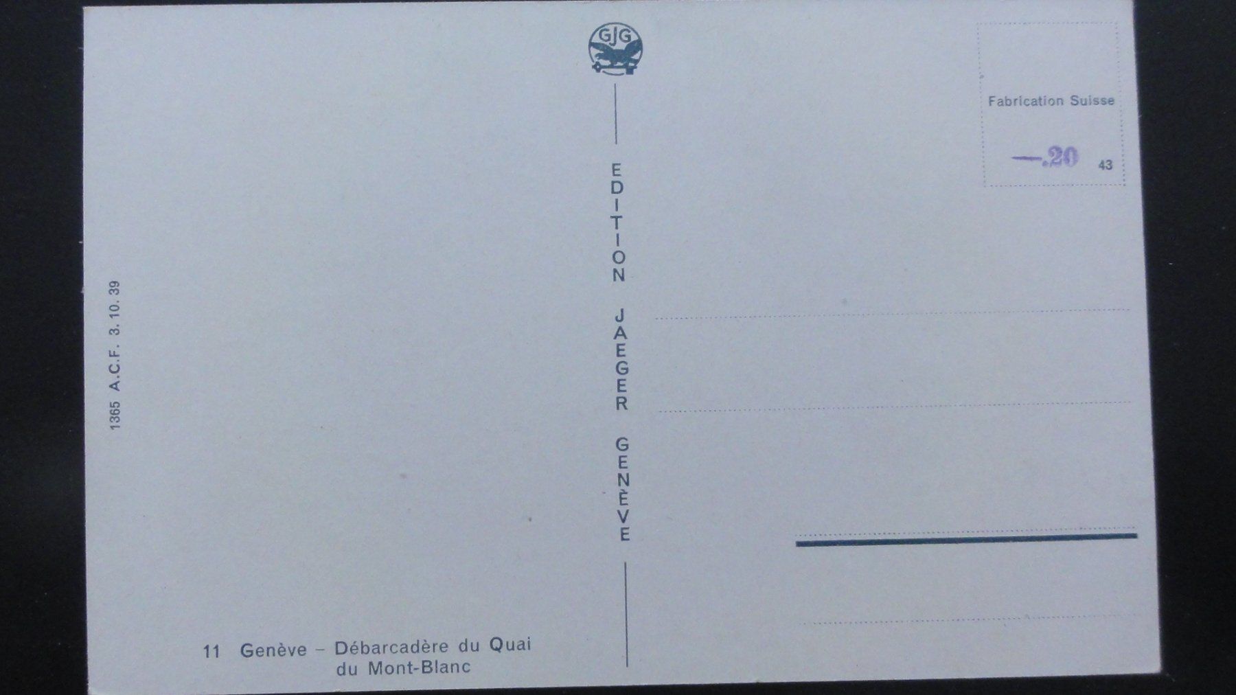 Cartoline postali: Antike Postkarte Genève – Nuovo (secondo la descrizione) da Abtwil SG venduto da mutts1 1