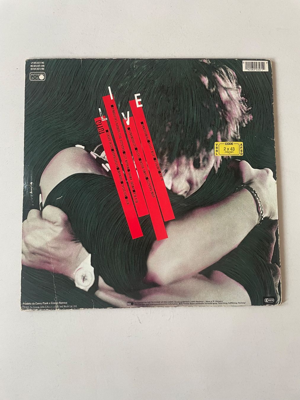 Schallplatten: Doppel LP - Gianna Nannini - Tutto Live – Gebraucht aus Minusio von Pink222 2