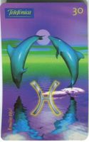 Telefonkarte "Zodiak. Fische". Brasilien.