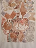 Lukas Düblin, Basel Aquarell sign. 1967