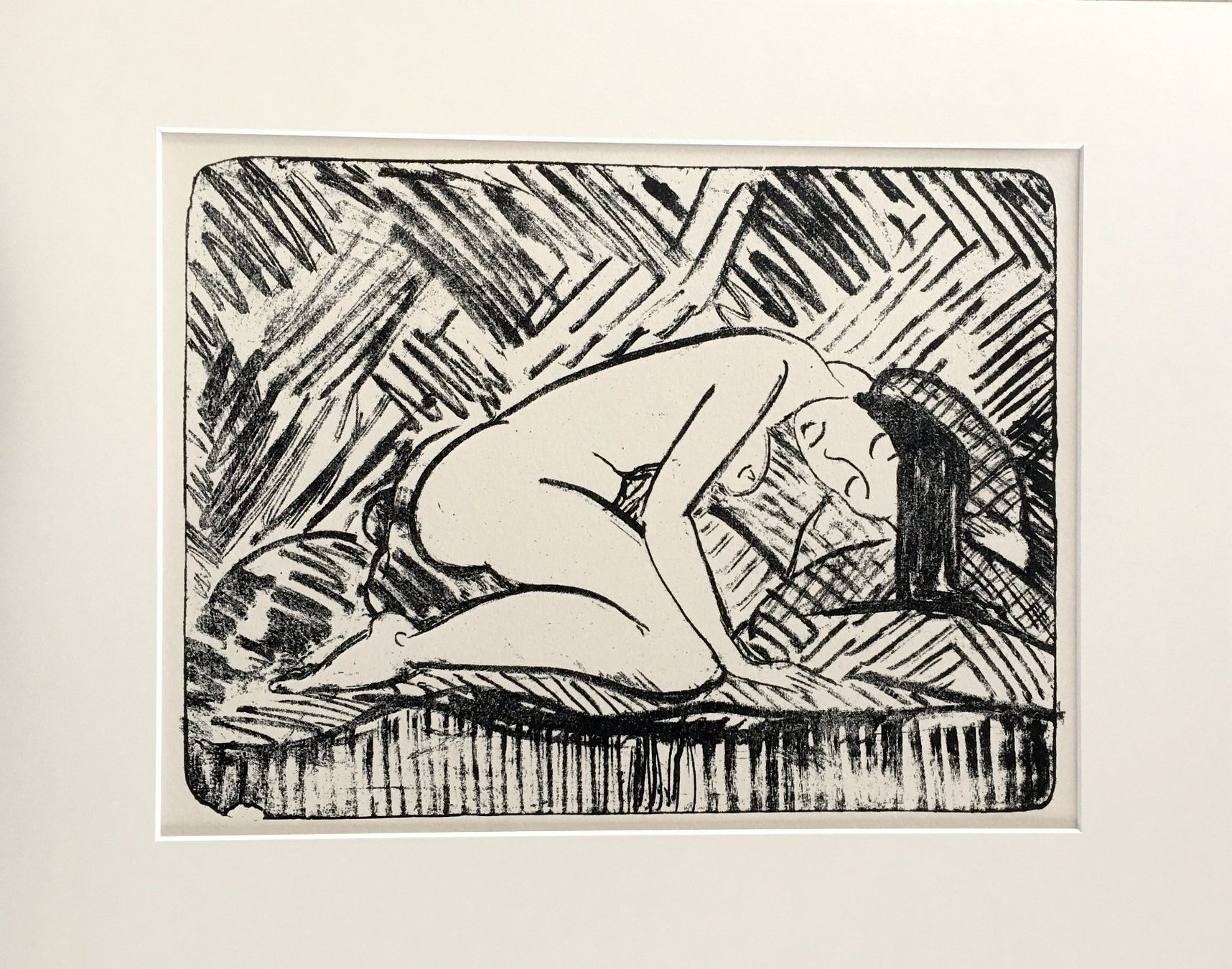 Grafica & Litografie: Otto Mueller "Kauernde auf dem Sofa" Druck – Usato da Nennigkofen venduto da juhit