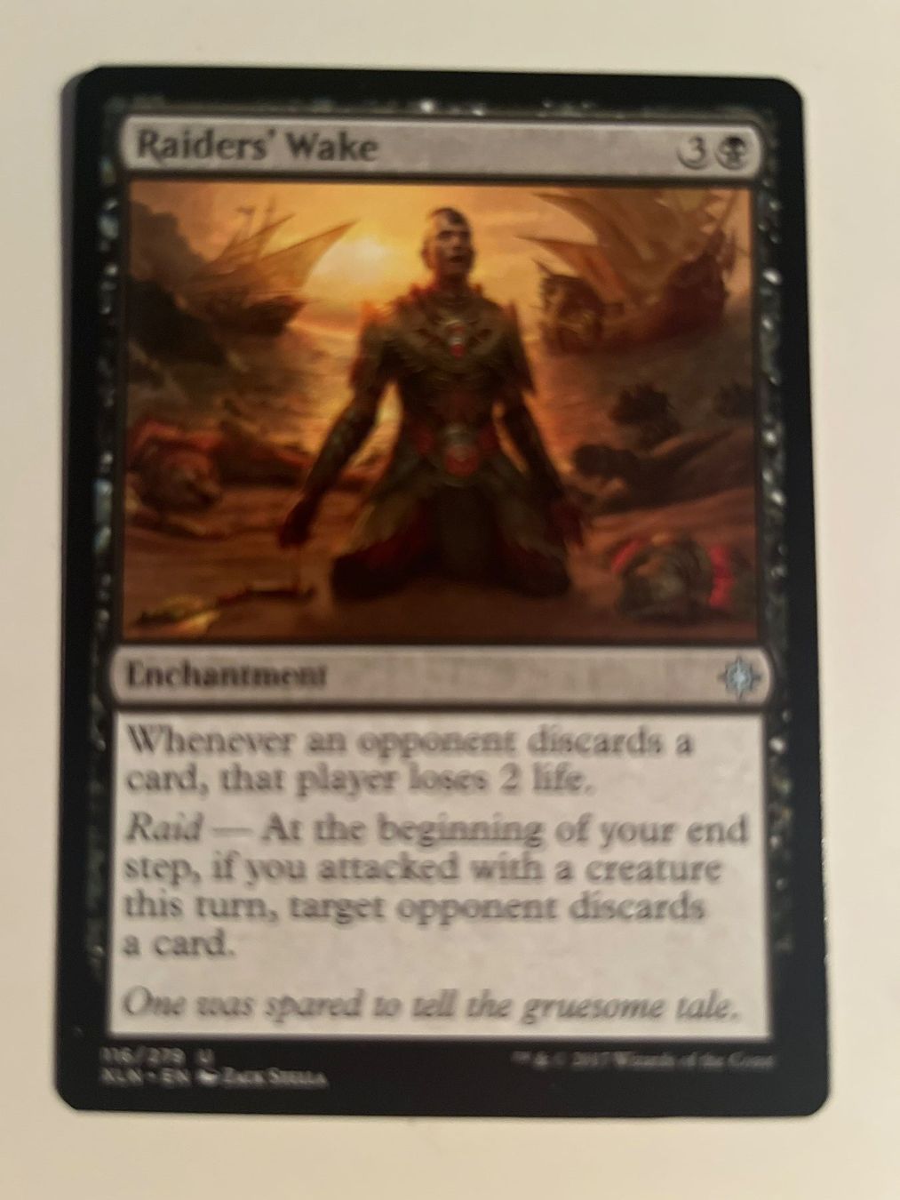 Magic The Gathering Sammelbilder & Trading cards: 1 x Raiders' Wake - Magic: The Gathering - MtG – Gebraucht aus Kriens von Shadi1980