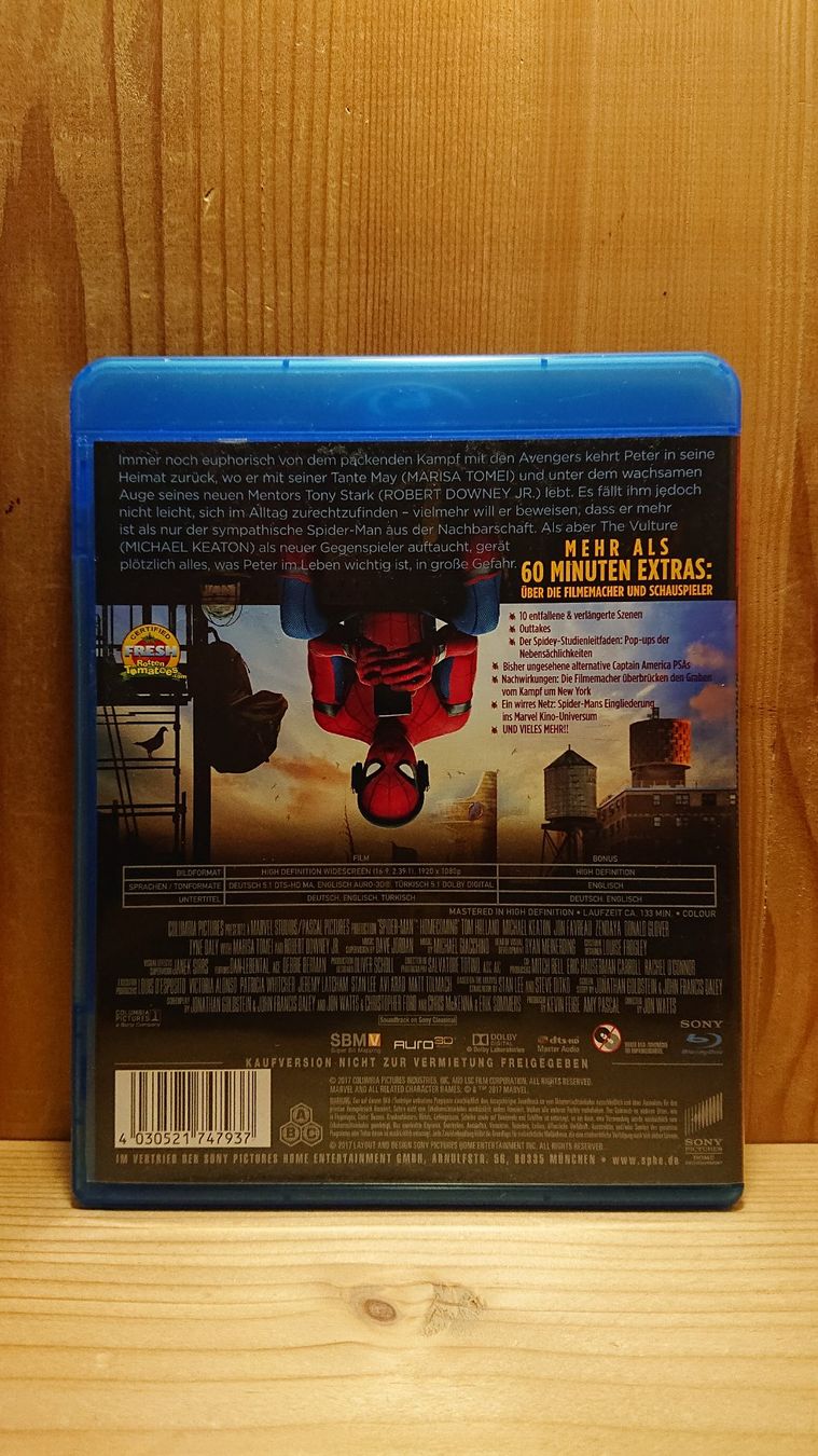 Tutti i DVDs: SPIDER-MAN HOMECOMING auf Blu-Ray – Usato da Wilderswil venduto da Exebub 1