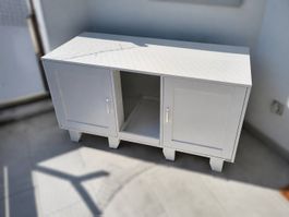 Katzenschrank / Katzenmöbel mit 2 Katzentoiletten