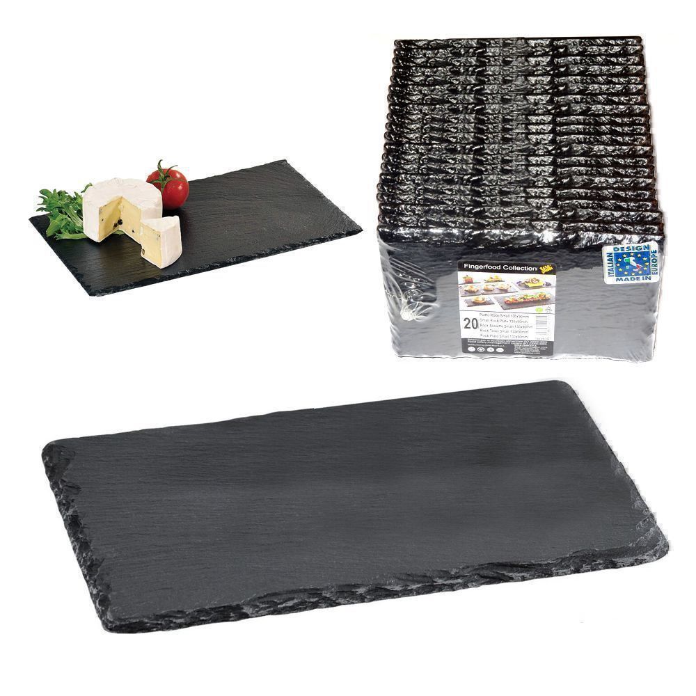 Piatti di portata: Servierplatte Rock 130 x 90 mm 20er-Set – Nuovo e nell'imballaggio originale da Spreitenbach venduto da mario-shop.xs