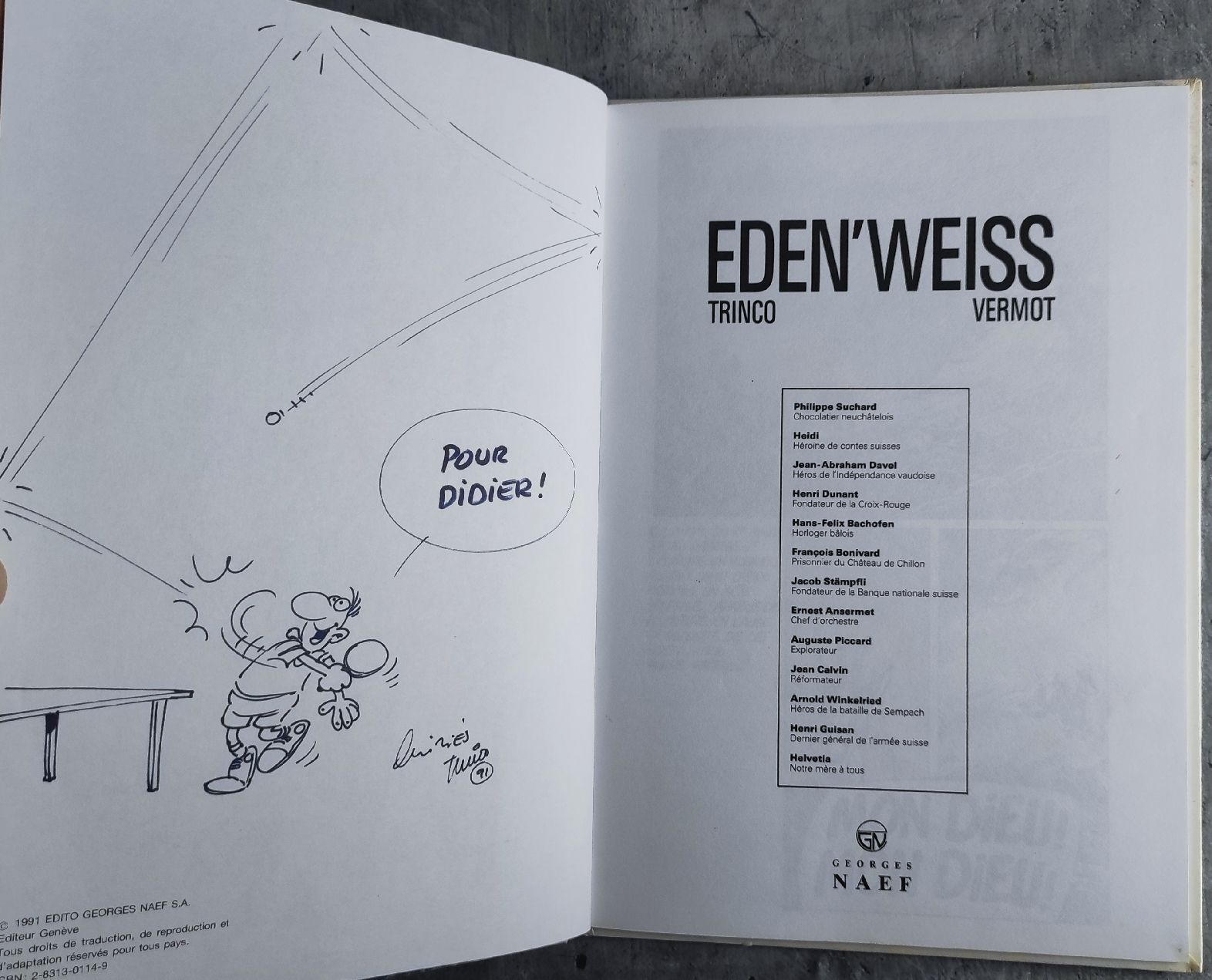 Fumetti: EDEN'WEISS  (EO) Dédicace – Usato da Biel/Bienne venduto da pijama 3