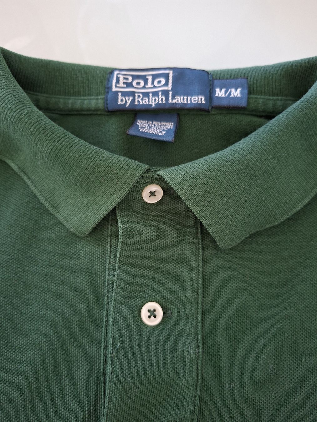 Ralph Lauren Magliette Polo: Polo en maille verte avec col classique, M – Usato da Renens VD venduto da ser_j2fn 1