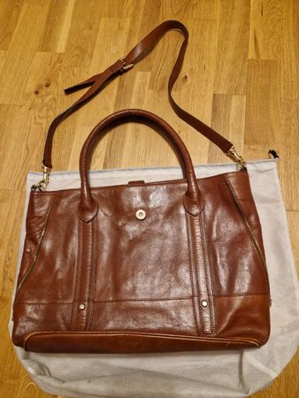 Stylish Genuine Leather Brown Tote Bag