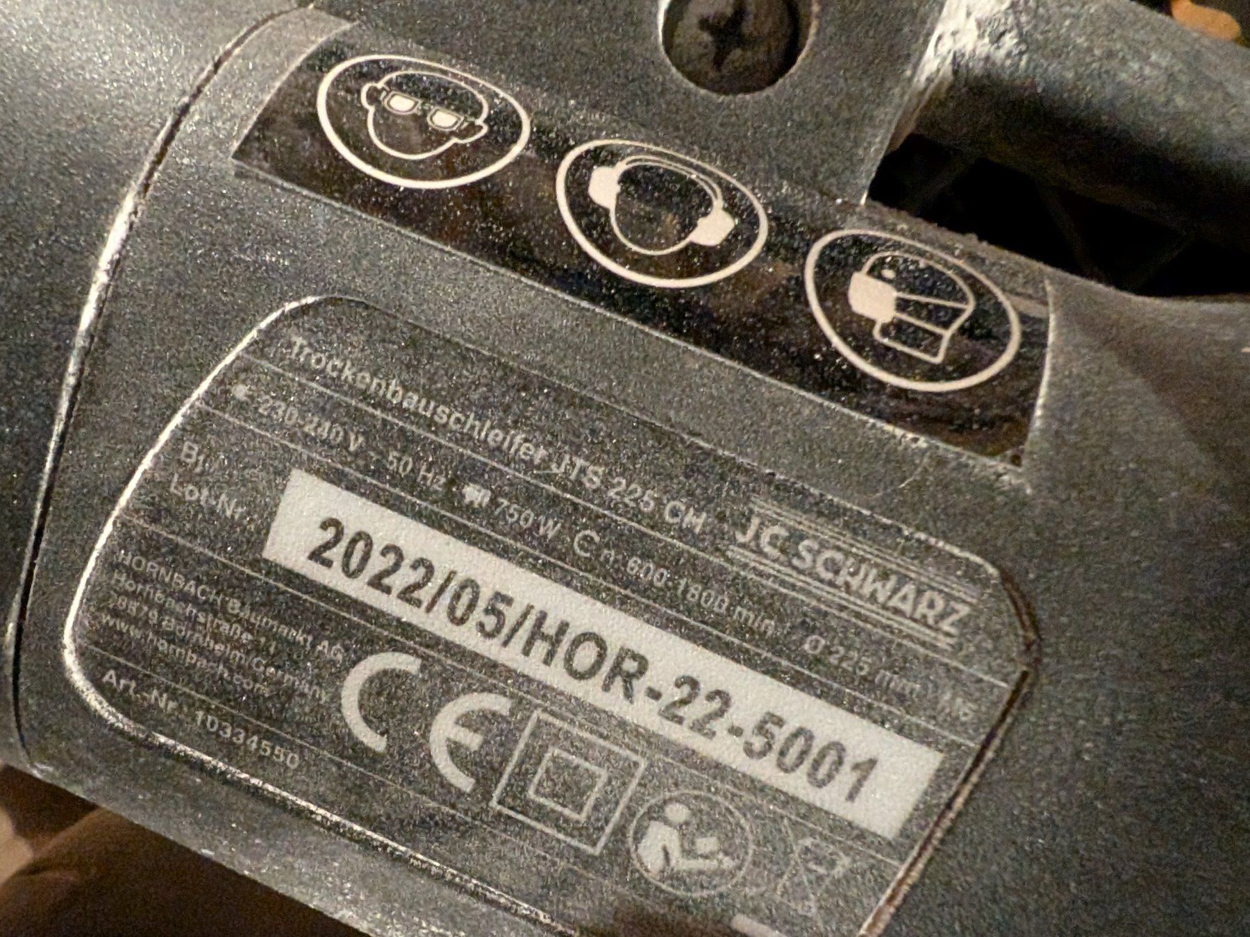 Schleifen & Polieren: J.C.Schwarz Trockenbauschleifer JTS 225CM - LIEFERUNG 20CHF – Gebraucht aus Windisch von ama_pq2n 2