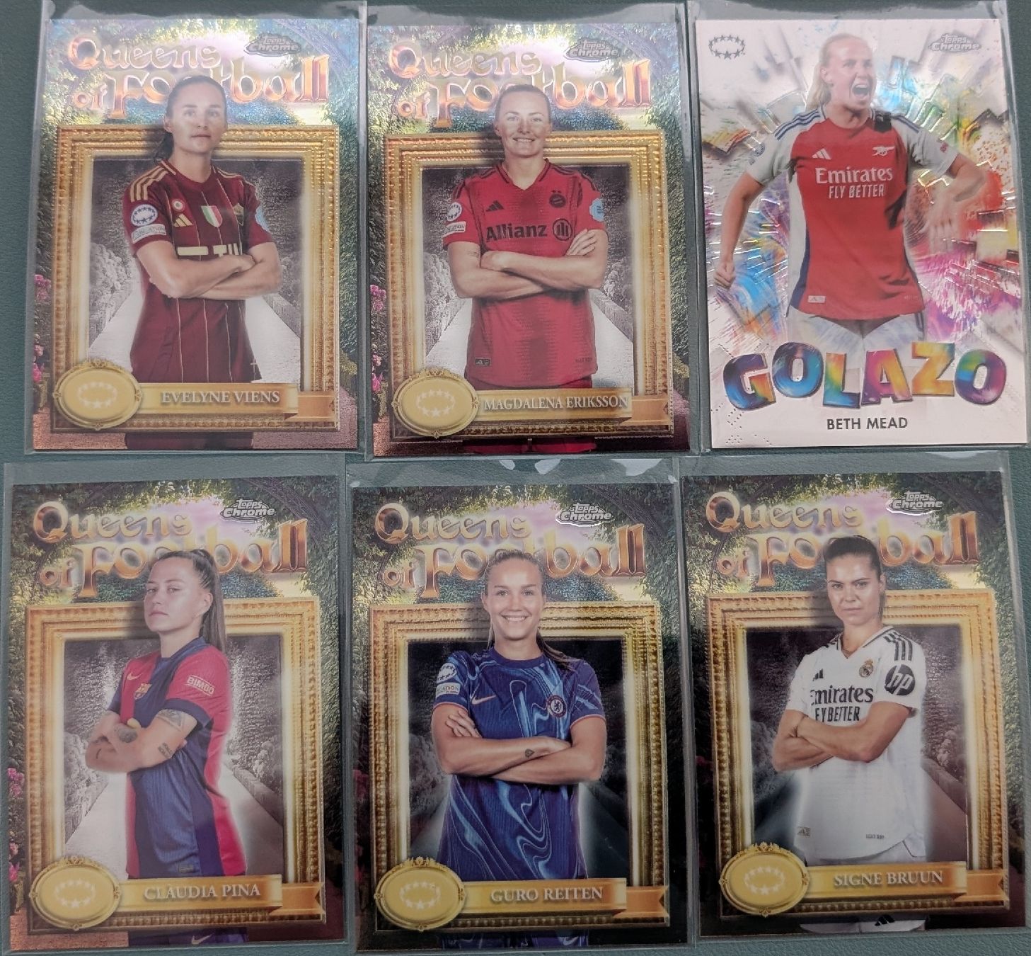 Topps Sammelbilder & Trading cards: Topps Chrome UWCL 2024/25 – 6x Insert Set – – Neu (gemäss Beschreibung) aus Zürich von Milk-and-Chicken