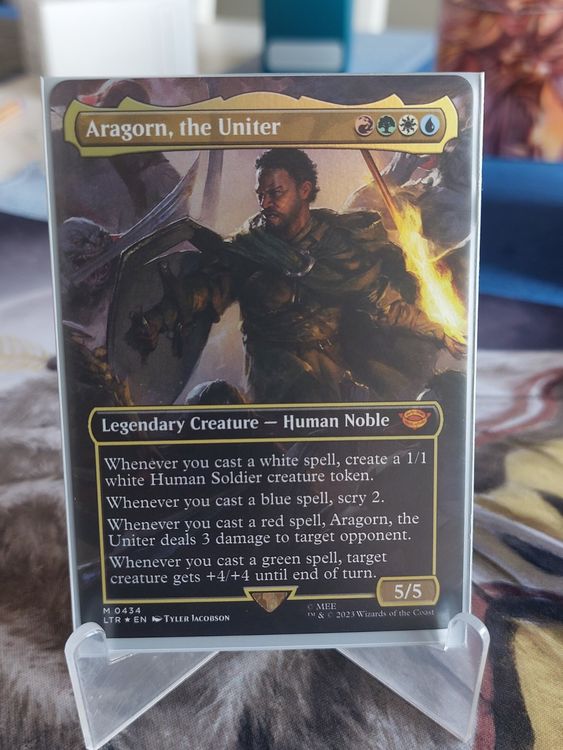 Mtg Foil Aragorn The Uniter Full-art- Lord Of The Ring 